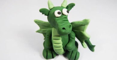 como hacer un dragon de plastilina