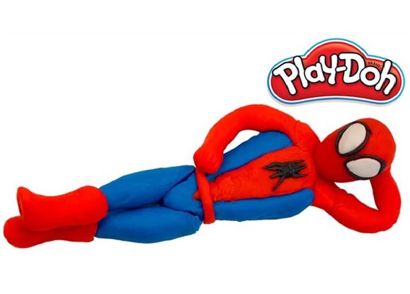 spiderman en plastilina