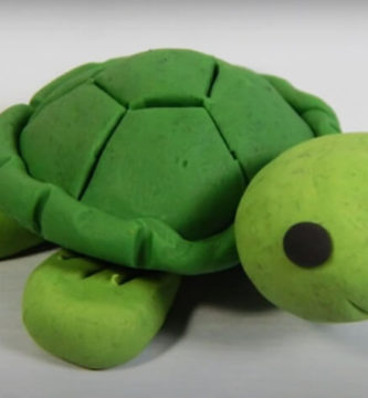 tortuga de plastilina